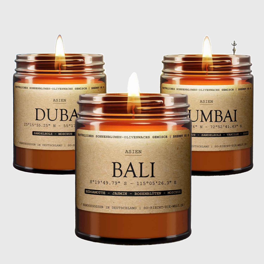 ASIA Duftlys Sett – Bali | Dubai | Mumbai-0