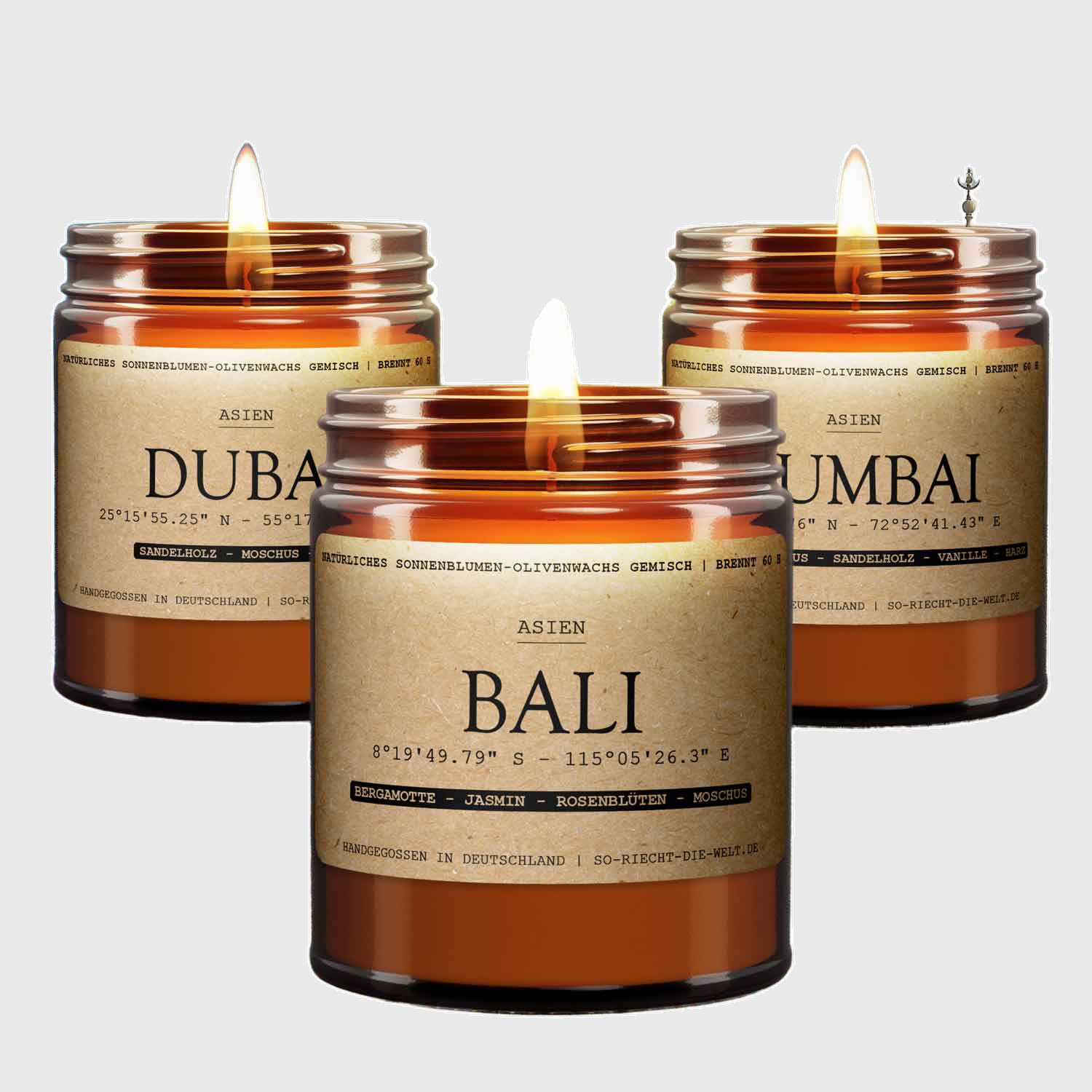ASIA Duftlys Sett – Bali | Dubai | Mumbai-0